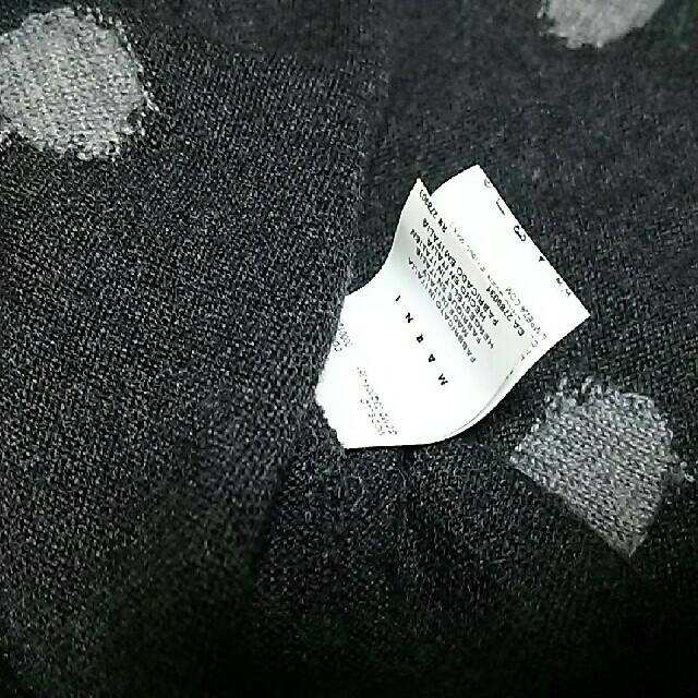 Marni(マルニ)のお買い得☆マルニ セーター ウール100% 濃いグレーに水玉 レディースのトップス(ニット/セーター)の商品写真