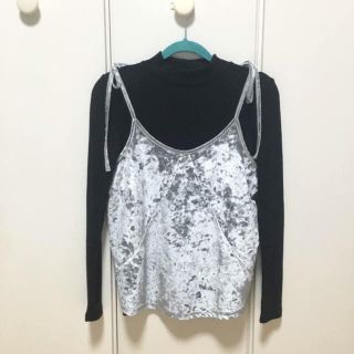 ベルシュカ(Bershka)の【新品】Bershka クラッシュベロアキャミ(キャミソール)