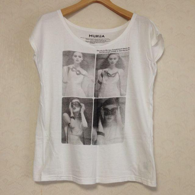 MURUA(ムルーア)のMURUA＊プリントTシャツ レディースのトップス(Tシャツ(半袖/袖なし))の商品写真