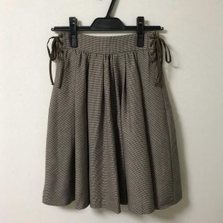 マジェスティックレゴン(MAJESTIC LEGON)のマジェスティックレゴン MAJESTIC LEGON チェック 千鳥柄 スカート(ひざ丈スカート)