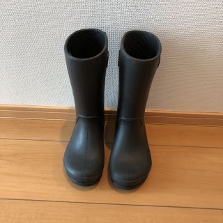 クロックス(crocs)のクロックス crocs レインブーツ c12 黒(長靴/レインシューズ)