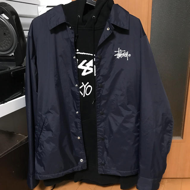 最安値挑戦！ stussy コーチジャケット ネイビー テーラード