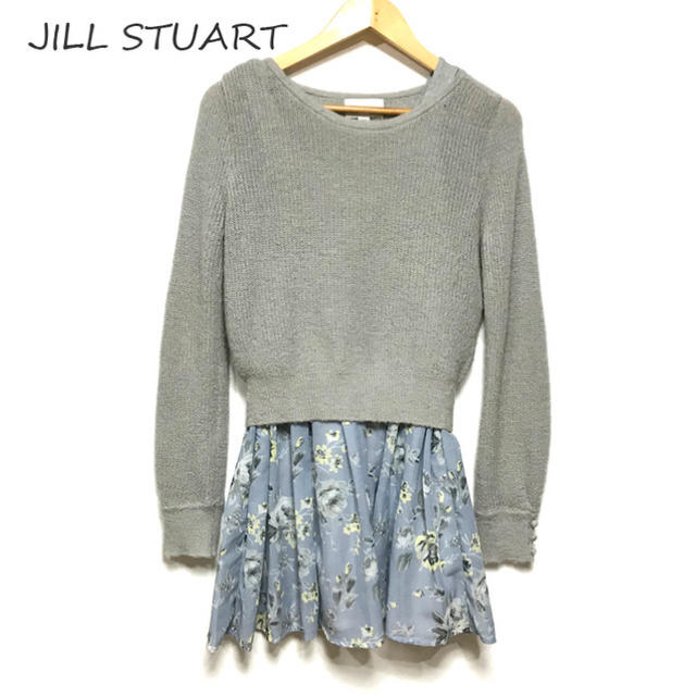 JILLSTUART(ジルスチュアート)のジルスチュアート ドッキング風2ピース ワンピース 花柄 110804 レディースのワンピース(ひざ丈ワンピース)の商品写真