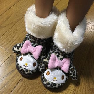 サンリオ(サンリオ)の☆マイメロ、ヒョウ柄、ムートンブーツ♡(ブーツ)