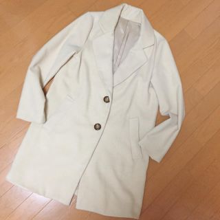 ダブルクローゼット(w closet)の売り切り‼︎値下げ‼︎アイボリー♡ロングコート♡チェスター(チェスターコート)