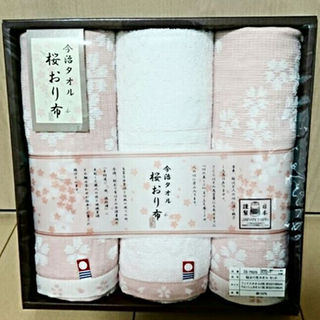 今治タオル（綿100%）桜（ピンク）(タオル/バス用品)