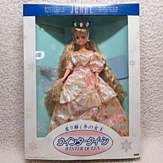 タカラ 着せ替え人形 ジェニー 1991年 ウインタークイーン 冬の女王 ピンク(その他)