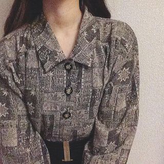 flower - 古着屋 レトロ 柄シャツの通販 by blue waltz|フラワーなら