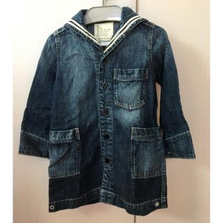 デニムダンガリー(DENIM DUNGAREE)のデニム&ダンガリー セーラー デニムワンピース ジャケット 100(ワンピース)