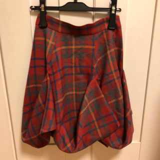 ヴィヴィアンウエストウッド(Vivienne Westwood)の美品＊ヴィヴィアンウエストウッド スカート チェック柄(ひざ丈スカート)