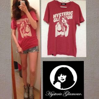 ヒステリックグラマー(HYSTERIC GLAMOUR)のヴィンテージ・ダボT (ボルドー)(Tシャツ(半袖/袖なし))