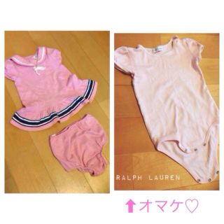 ラルフローレン(Ralph Lauren)の☻新品 ラルフローレン ワンピ 3M☻(ロンパース)