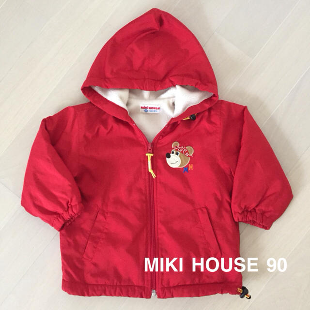 mikihouse(ミキハウス)の♡MIKI HOUSE♡ミキハウス 暖かボアアウター 赤 ブルゾン  コート キッズ/ベビー/マタニティのキッズ服男の子用(90cm~)(コート)の商品写真