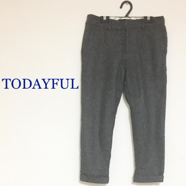 TODAYFUL(トゥデイフル)のTODAYFUL ウールパンツ アンクル クロップド グレー 日本製 レディースのパンツ(クロップドパンツ)の商品写真