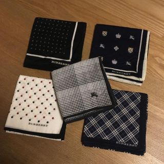 バーバリー(BURBERRY)のバーバリーハンカチ   5枚セット(ハンカチ)