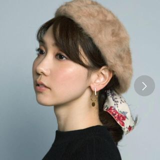 プレーンクロージング(PLAIN CLOTHING)の新品♡PLAIN CLOTHINGラビットファーベレー帽(ハンチング/ベレー帽)