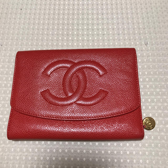 CHANEL 財布 赤レディース