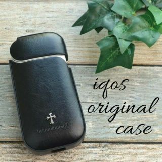 アイコス(IQOS)の【送料無料】アイコス iQOS PUレザー フルカバーケース ブラック クロス(タバコグッズ)