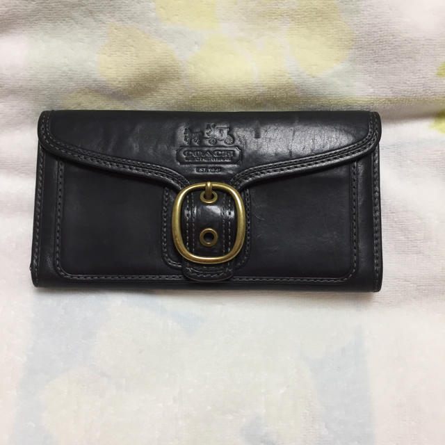 COACH(コーチ)のコーチ  長財布  黒／ピンク  オールレザー レディースのファッション小物(財布)の商品写真