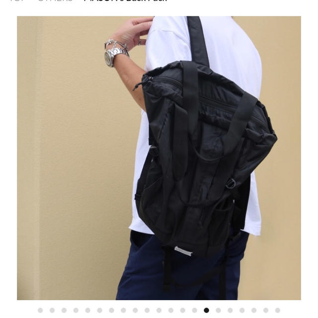 TODAYFUL(トゥデイフル)のtodayful MASON's Back Pack レディースのバッグ(リュック/バックパック)の商品写真