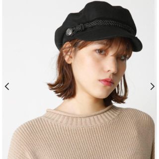 マウジー(moussy)の MIX WOOL MARINE キャスケット(キャスケット)