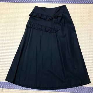 コムデギャルソン(COMME des GARCONS)のトリココムデギャルソン フリル付きロングスカート(ロングスカート)