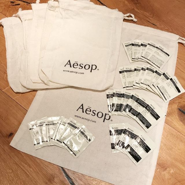 Aesop(イソップ)のAesop 巾着 +サンプル レディースのバッグ(ショップ袋)の商品写真