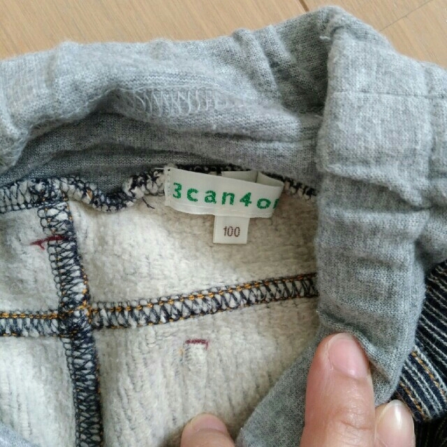 3can4on(サンカンシオン)の3カン4オン　暖かいズボン　100 キッズ/ベビー/マタニティのキッズ服男の子用(90cm~)(パンツ/スパッツ)の商品写真