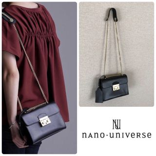 ナノユニバース(nano・universe)の【美品】nano・universe スクエアショルダーバッグ(ショルダーバッグ)