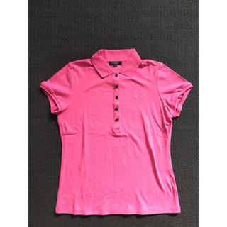 バーバリー(BURBERRY)のBURBERRY LONDON バーバリーロンドン 紫ピンクの半袖ポロシャツ(ポロシャツ)