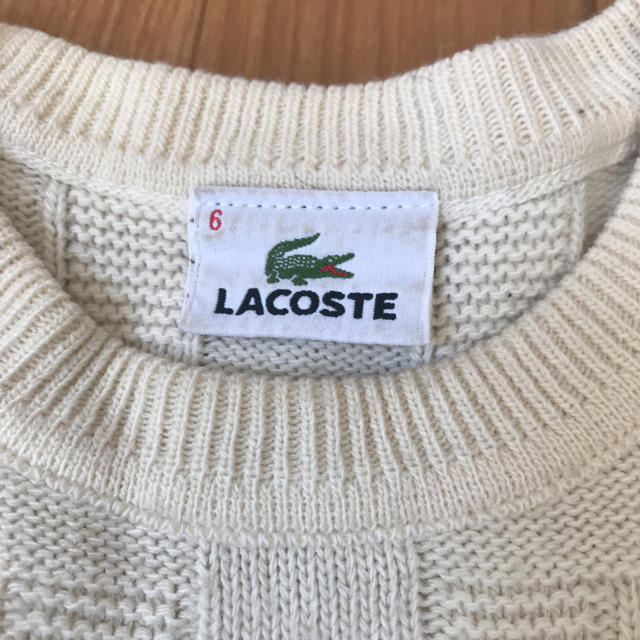 LACOSTE(ラコステ)のラコステ白ニット ariさん専用 レディースのトップス(ニット/セーター)の商品写真