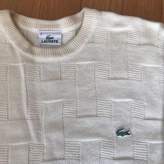 ラコステ(LACOSTE)のラコステ白ニット ariさん専用(ニット/セーター)