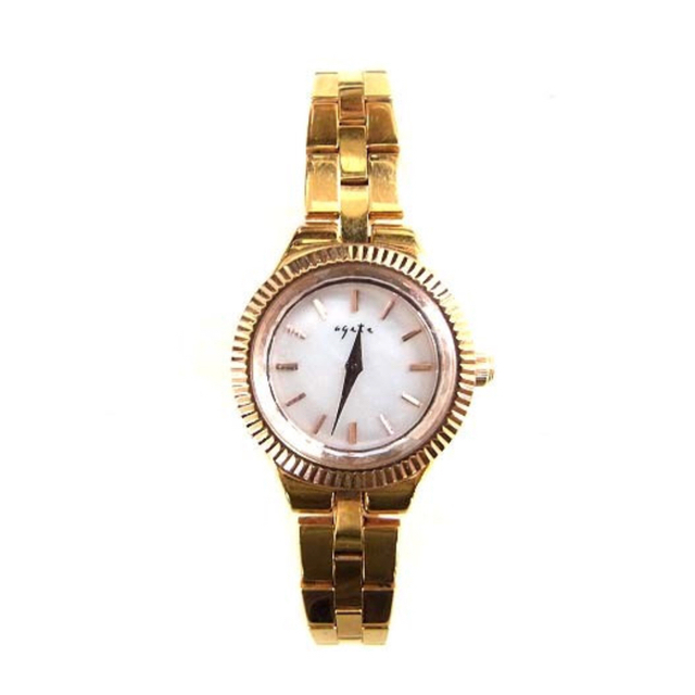 agete(アガット)のagete アガット 腕時計 イエローゴールド レディースのファッション小物(腕時計)の商品写真