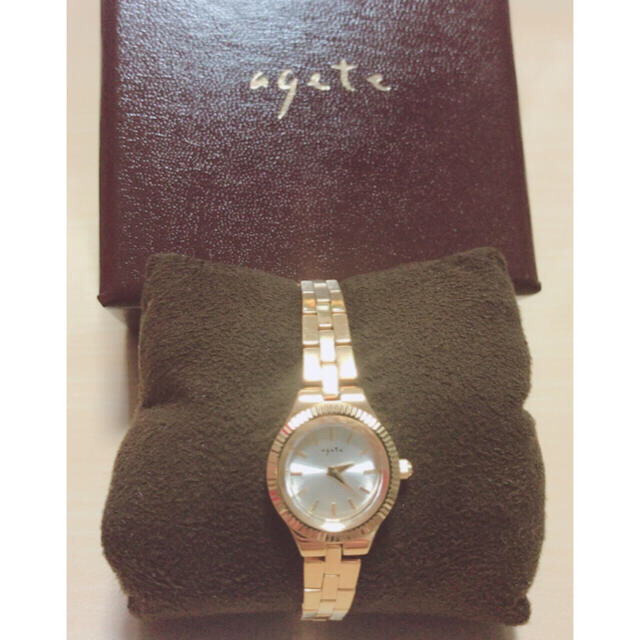 agete(アガット)のagete アガット 腕時計 イエローゴールド レディースのファッション小物(腕時計)の商品写真