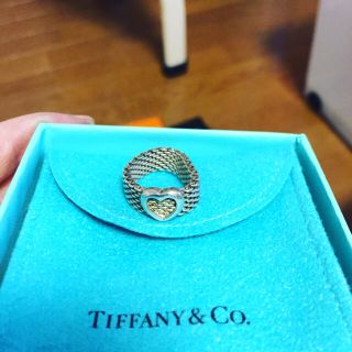 ティファニー(Tiffany & Co.)のTiffany&Co.ティファニーメッシュリングハート指輪(リング(指輪))