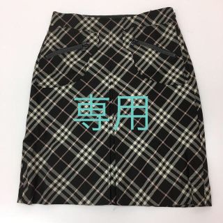 バーバリーブルーレーベル(BURBERRY BLUE LABEL)の極美品 バーバリー ✴︎ スカート(ひざ丈スカート)