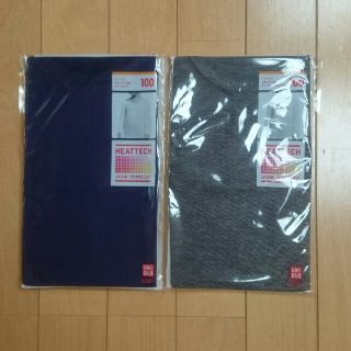 ユニクロ(UNIQLO)の新品☆ユニクロ ヒートテックUネック長袖Tシャツ size100(下着)