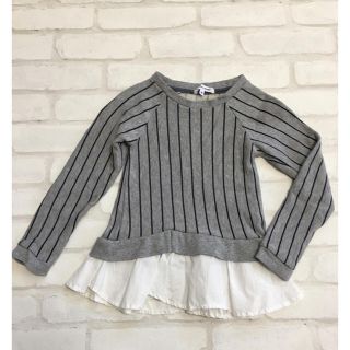 グローバルワーク(GLOBAL WORK)の★美品★GLOBAL WORK/女の子/ペプラムプルオーバー/Mサイズ(Tシャツ/カットソー)