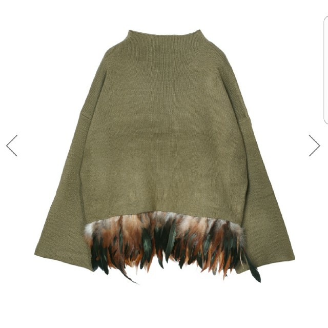 Ameri VINTAGE(アメリヴィンテージ)のAMERI OSTRICH FEATHER KNIT フェザーニット レディースのトップス(ニット/セーター)の商品写真