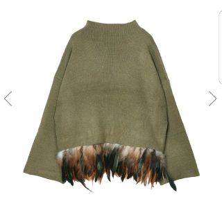 アメリヴィンテージ(Ameri VINTAGE)のAMERI OSTRICH FEATHER KNIT フェザーニット(ニット/セーター)