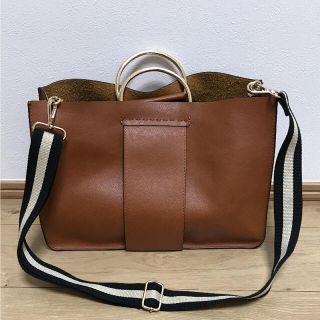 ザラ(ZARA)のZARA 2wayメタルハンドルショルダーバッグ(ショルダーバッグ)