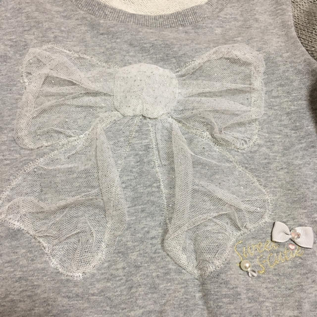 キッズ☆レース付きトレーナー☆ キッズ/ベビー/マタニティのキッズ服女の子用(90cm~)(Tシャツ/カットソー)の商品写真