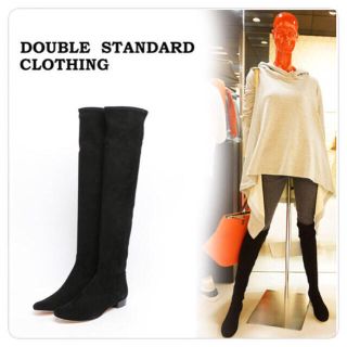 ダブルスタンダードクロージング(DOUBLE STANDARD CLOTHING)のDOUBLE STANDARD☆37.5 ニーハイブーツ美品(ブーツ)