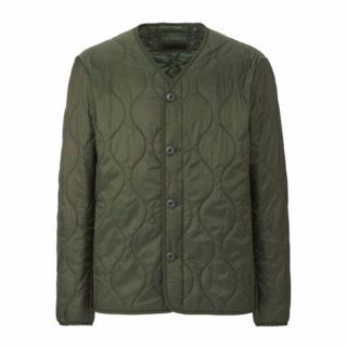 ユニクロ(UNIQLO)のユニクロ MEN ウォームパデットミリタリージャケット Mサイズ／オリーブ 新品(ミリタリージャケット)