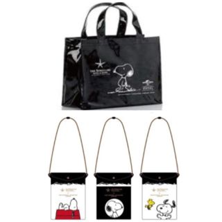 スヌーピー(SNOOPY)の【非売品＆3点セット】新品未使用 スヌーピー トートバッグ＆マルチパスケース(トートバッグ)