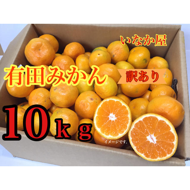 お買い得！数量限定♬残り10個♬有田みかん 訳あり品１０ｋｇ 食品/飲料/酒の食品(フルーツ)の商品写真