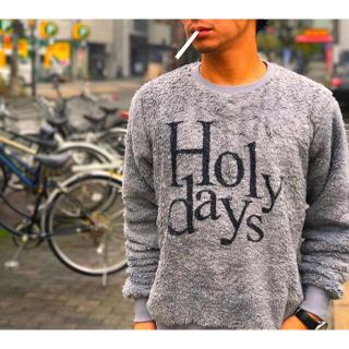 メンズ ナノテック ボアトレーナー Holydays(スウェット)