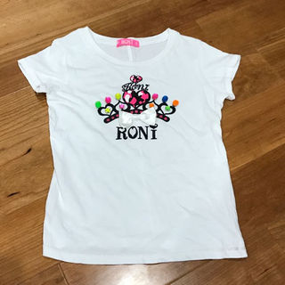 ロニィ(RONI)のRONI ビジュー付き半袖Tシャツ サイズS(その他)