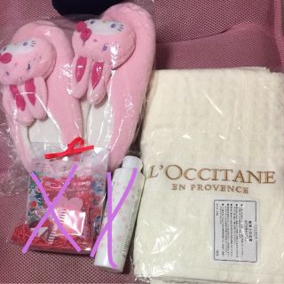 ロクシタン(L'OCCITANE)のけけ様専用 L'OCCITANEバスタオル(タオル/バス用品)