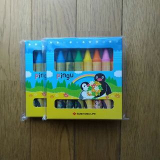 PINGU ピングークレヨン　８色　２個　サクラクレパス(クレヨン/パステル)